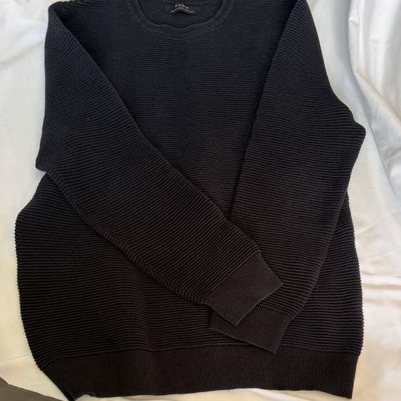 Zara Other - Zara Men's Black Ribbed Crewneck Sweater